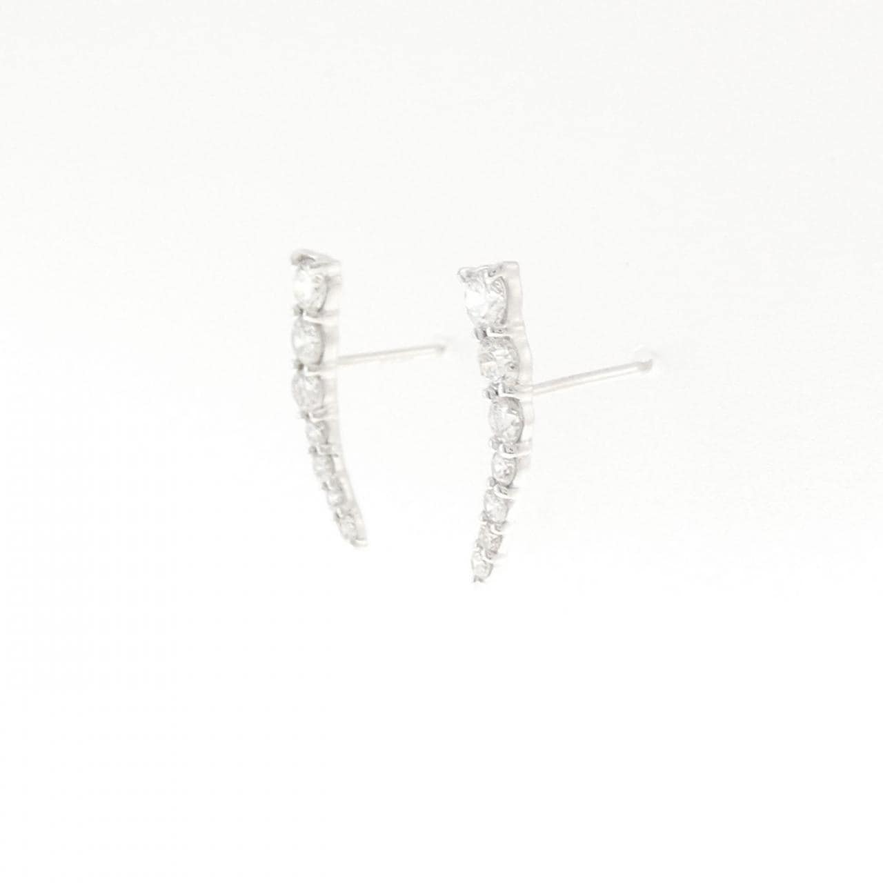 K18WG ダイヤモンド ピアス 0.46CT