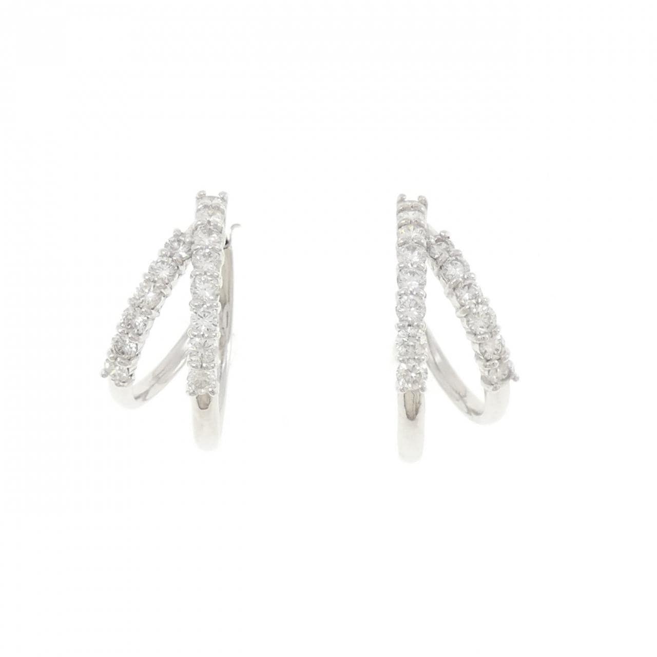 PT900 ダイヤモンド ピアス 0.91CT