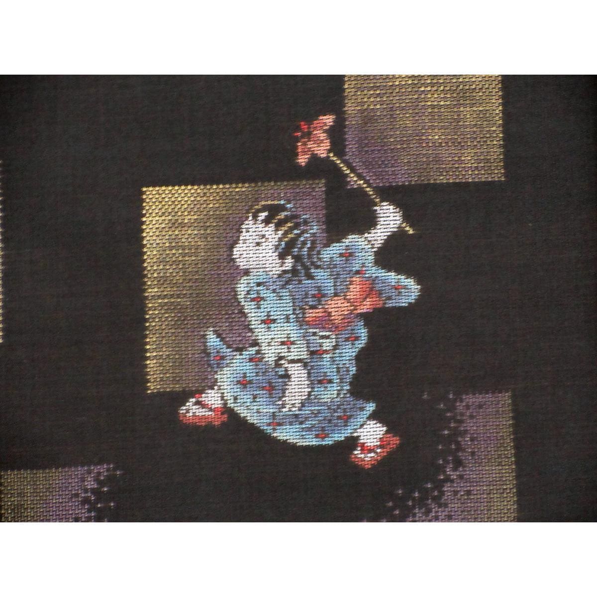 紬　九マルキ　証紙付【本場奄美大島紬】