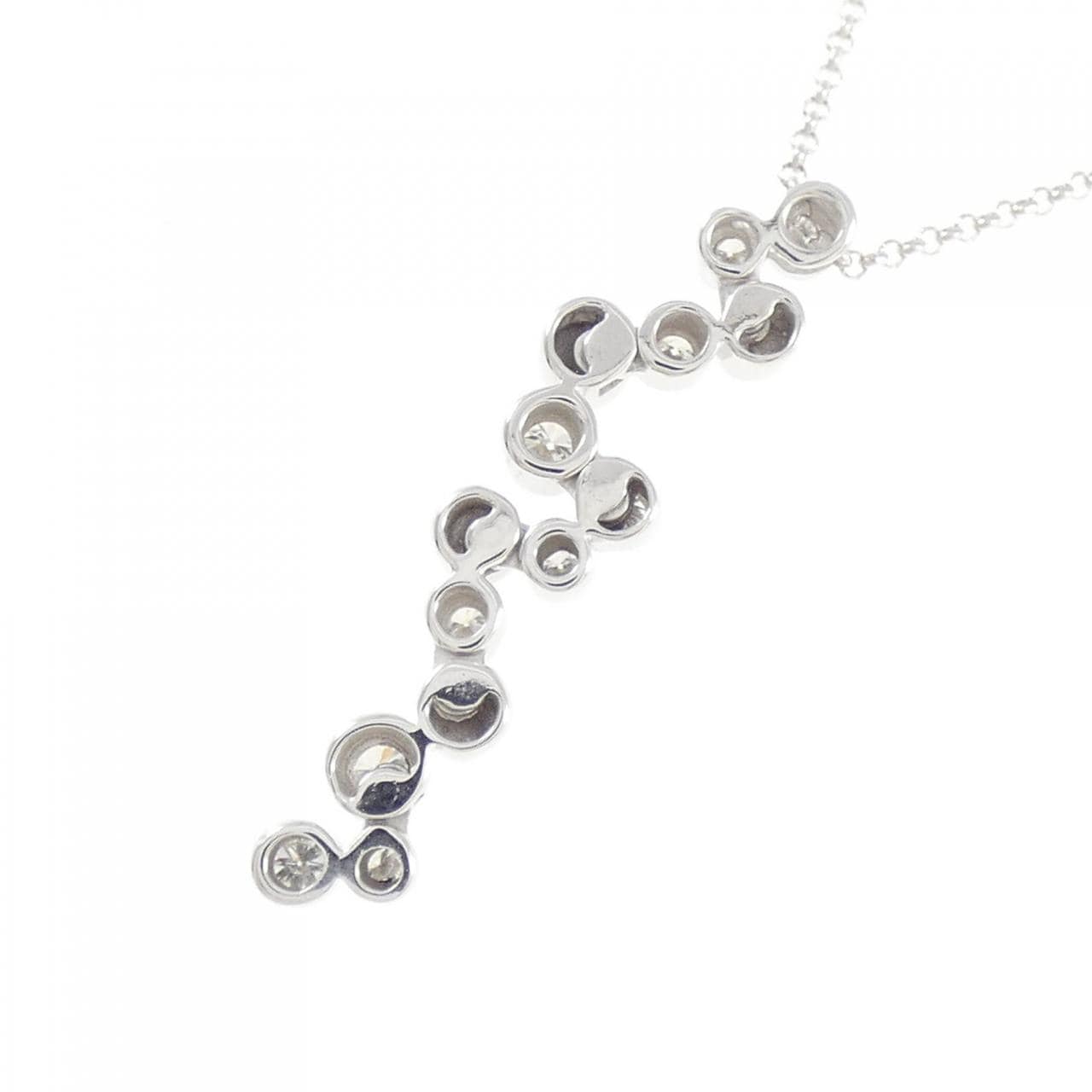 K18WG ダイヤモンド ネックレス 0.30CT