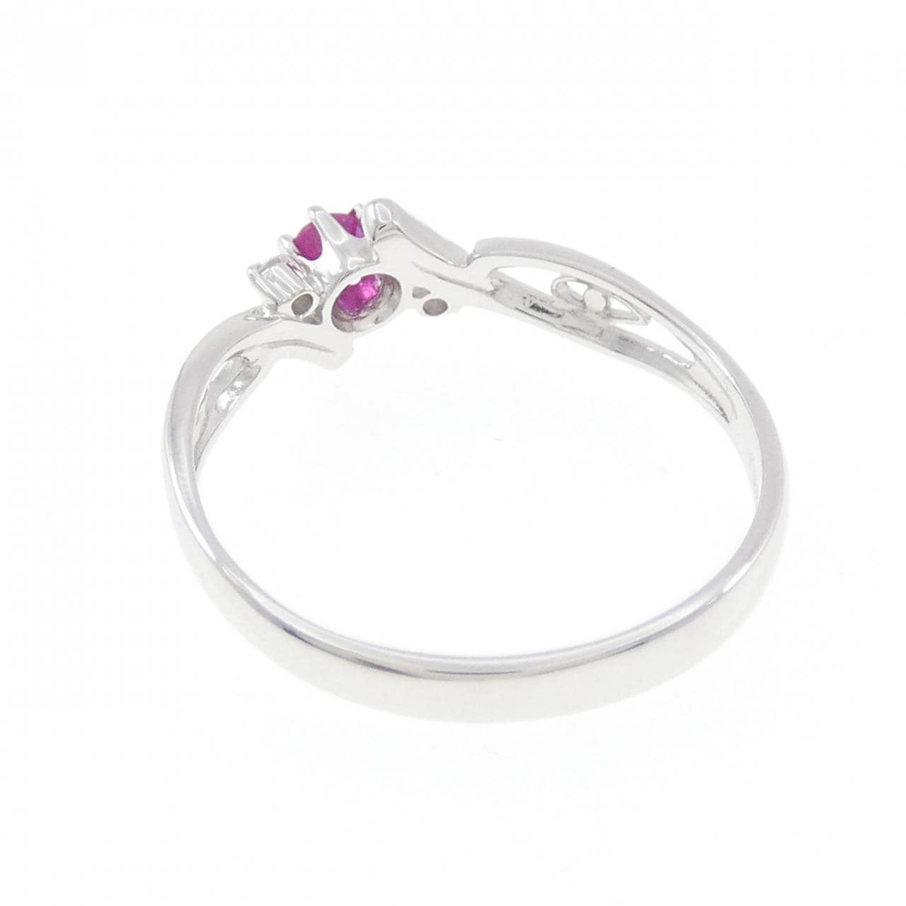 K18WG ルビー リング