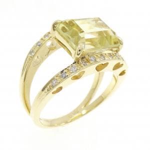 K18YG クオーツ リング