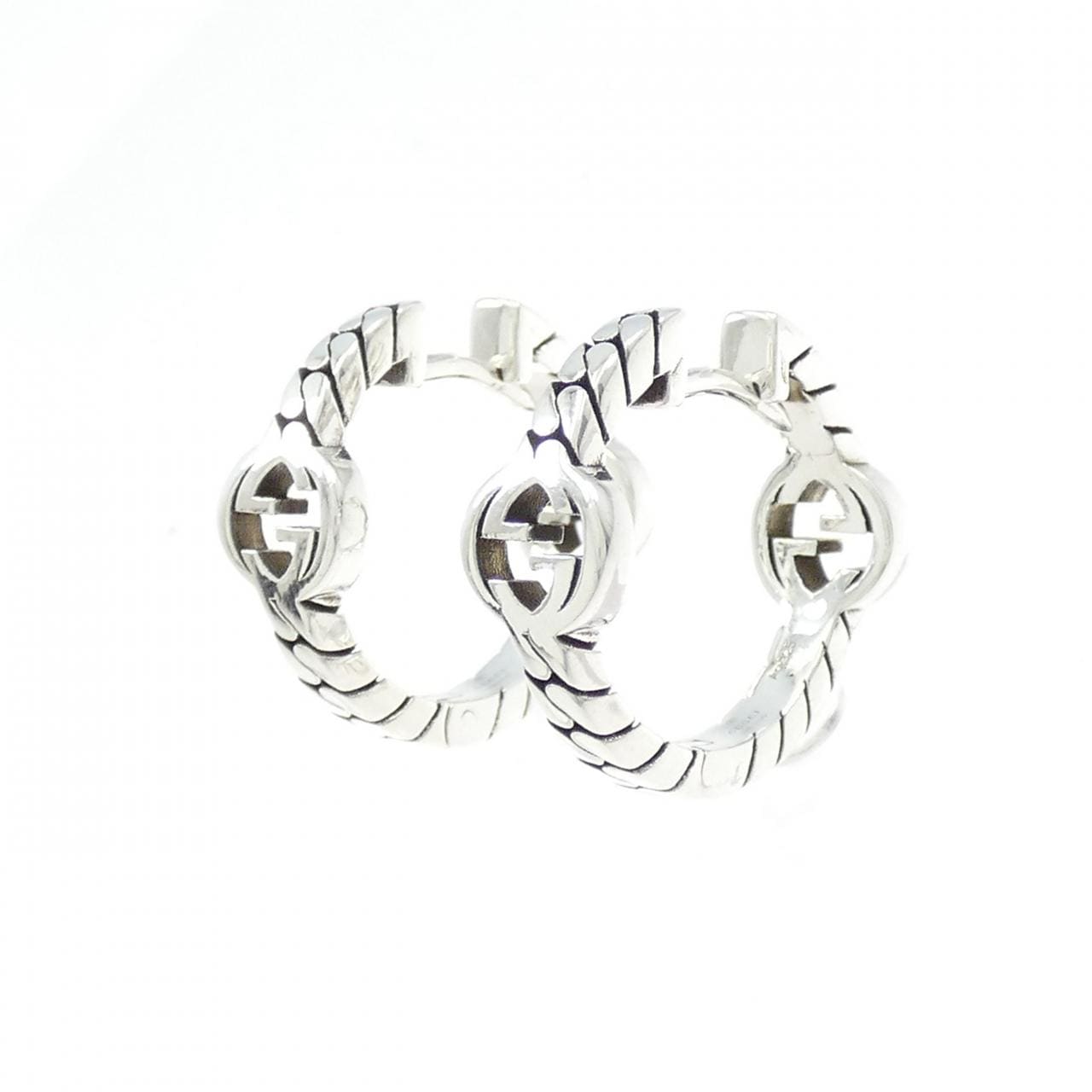 グッチ インターロッキングG フープ ピアス