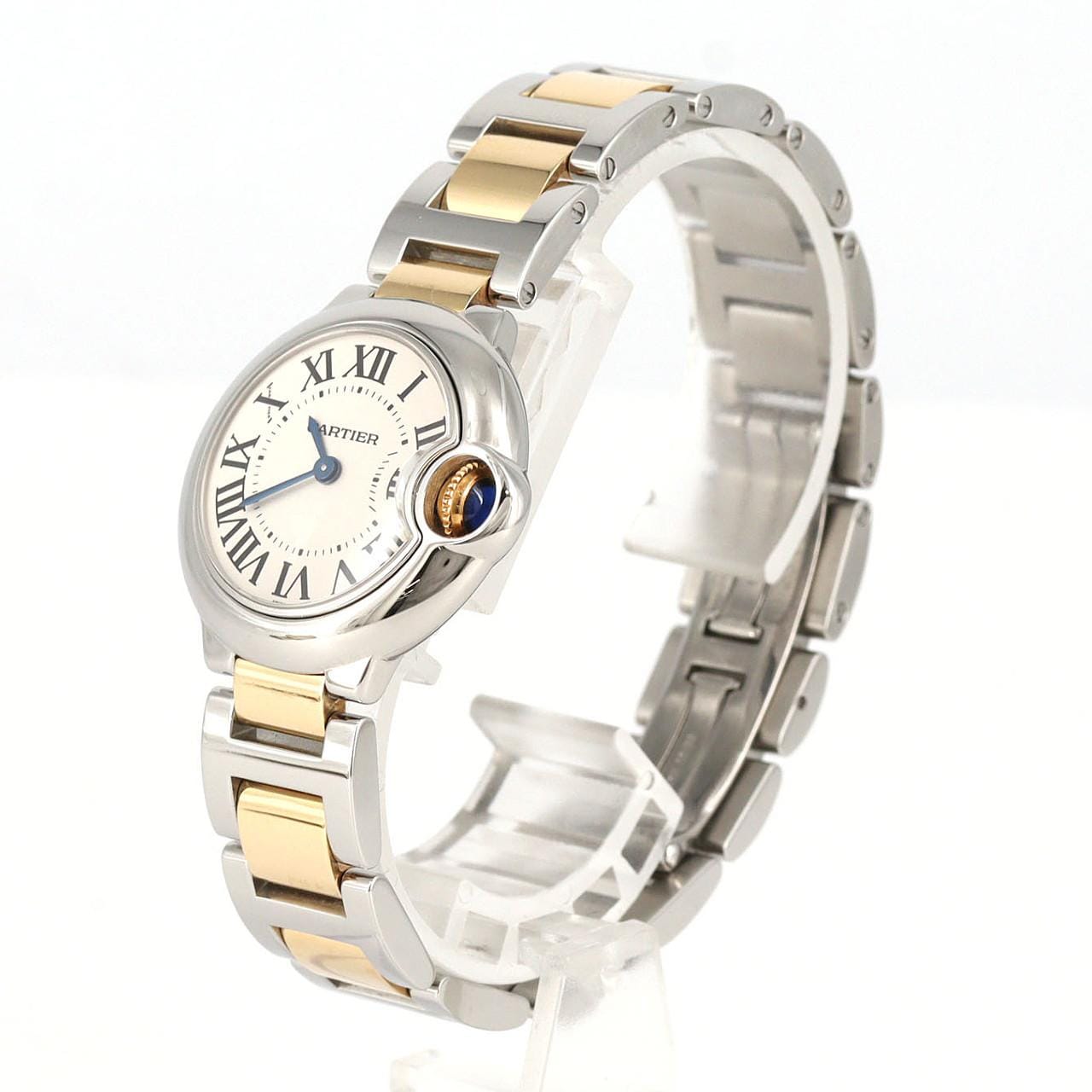 カルティエ バロンブルーSM コンビ W69007Z3/W2BB0010 SSxYG クォーツ