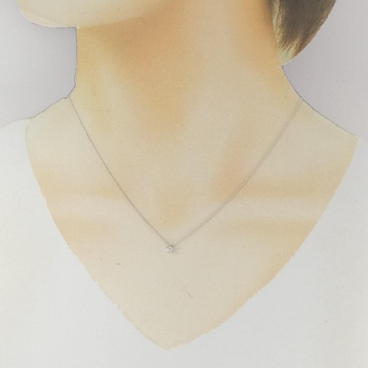 スタージュエリー ダイヤモンド ネックレス 0.04CT