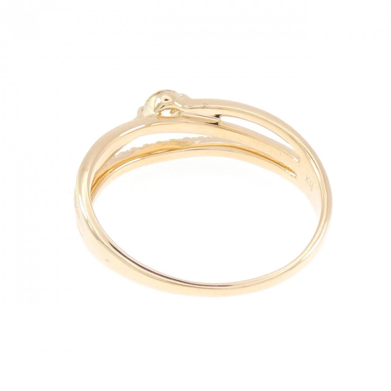 K18YG ダイヤモンド リング 0.187CT
