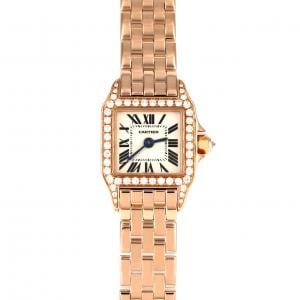 カルティエ ミニサントスドゥモワゼル PG/D WF9011Z8 PG･RG クォーツ
