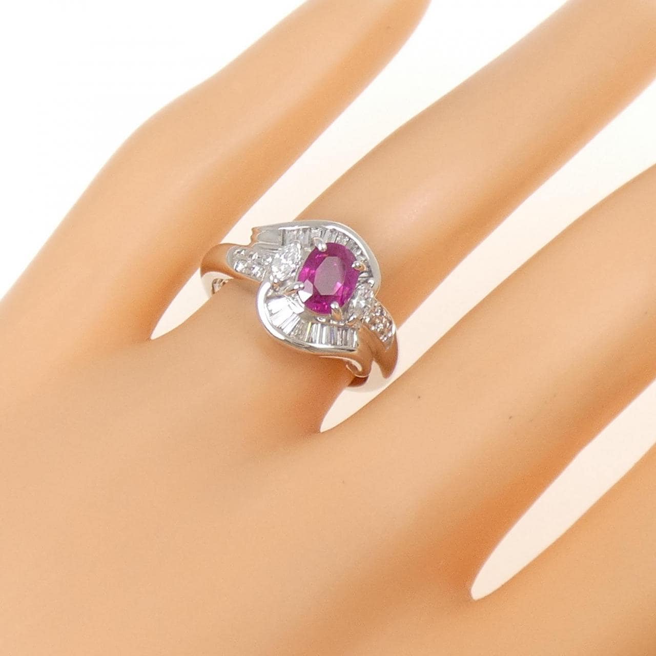 PT850 ルビー リング 0.90CT