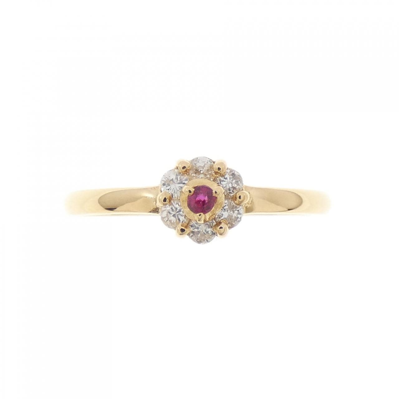 K18YG ルビー リング