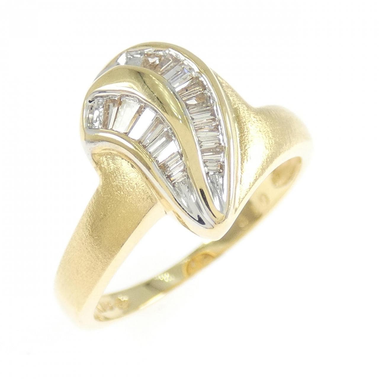 K18YG/K18WG ダイヤモンド リング 0.16CT