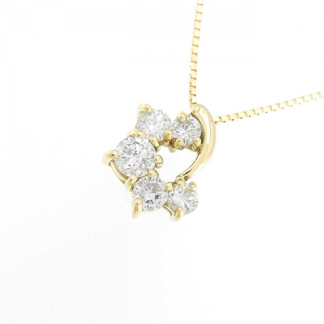 K18YG ダイヤモンド ネックレス 0.54CT