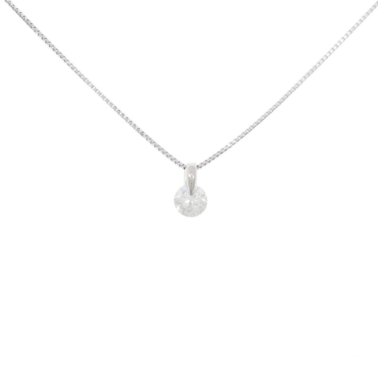 PT900/PT850 ソリティア ダイヤモンド ネックレス 0.41CT