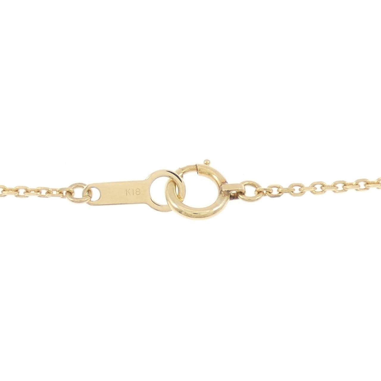 K18YG フラワー ダイヤモンド ネックレス 0.80CT