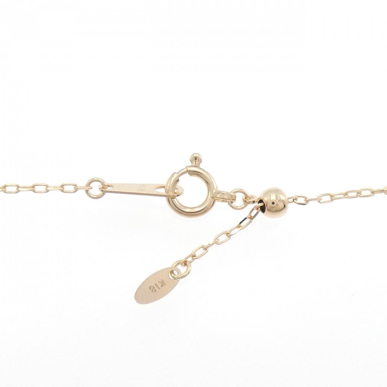 K18PG ダイヤモンド ネックレス 0.369CT