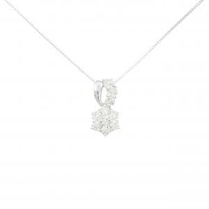 K18WG ダイヤモンド ネックレス 0.40CT