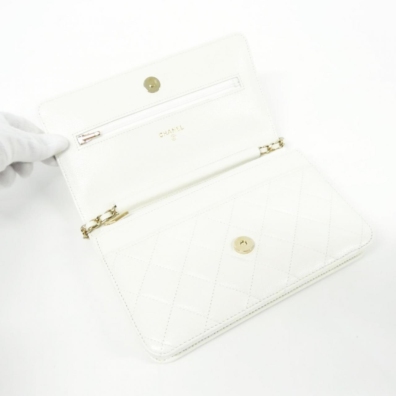 シャネル タイムレスクラシック ライン AP0250 チェーンウォレット