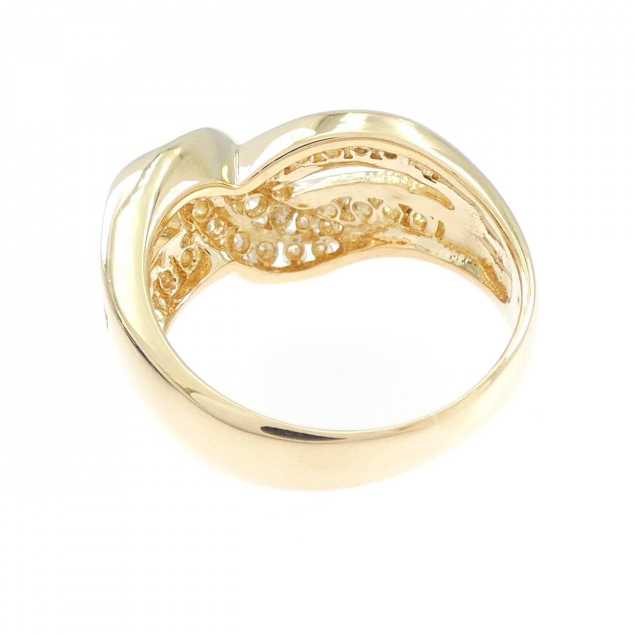 K18YG ダイヤモンド リング 0.75CT