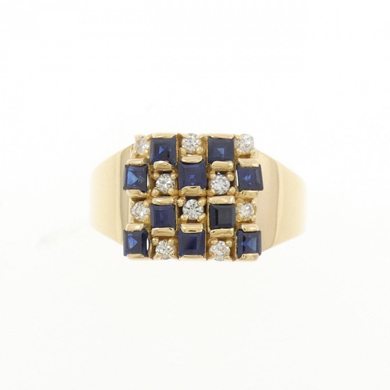 K18YG サファイヤ リング 0.67CT