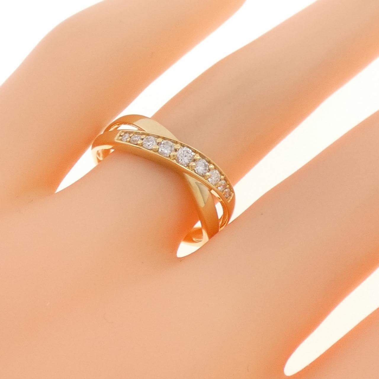 K18YG ダイヤモンド リング 0.20CT