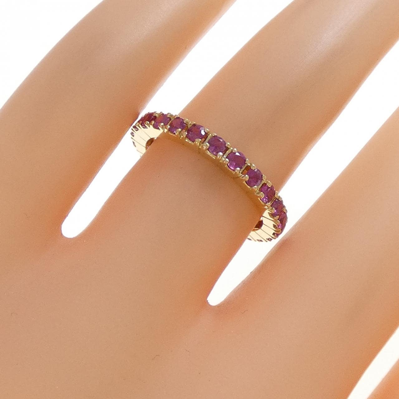 K18YG ルビー リング 1.00CT