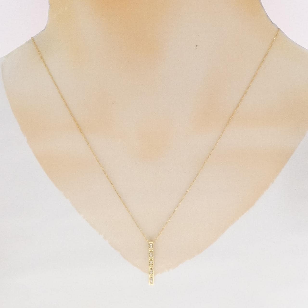 K18YG ダイヤモンド ネックレス 0.10CT