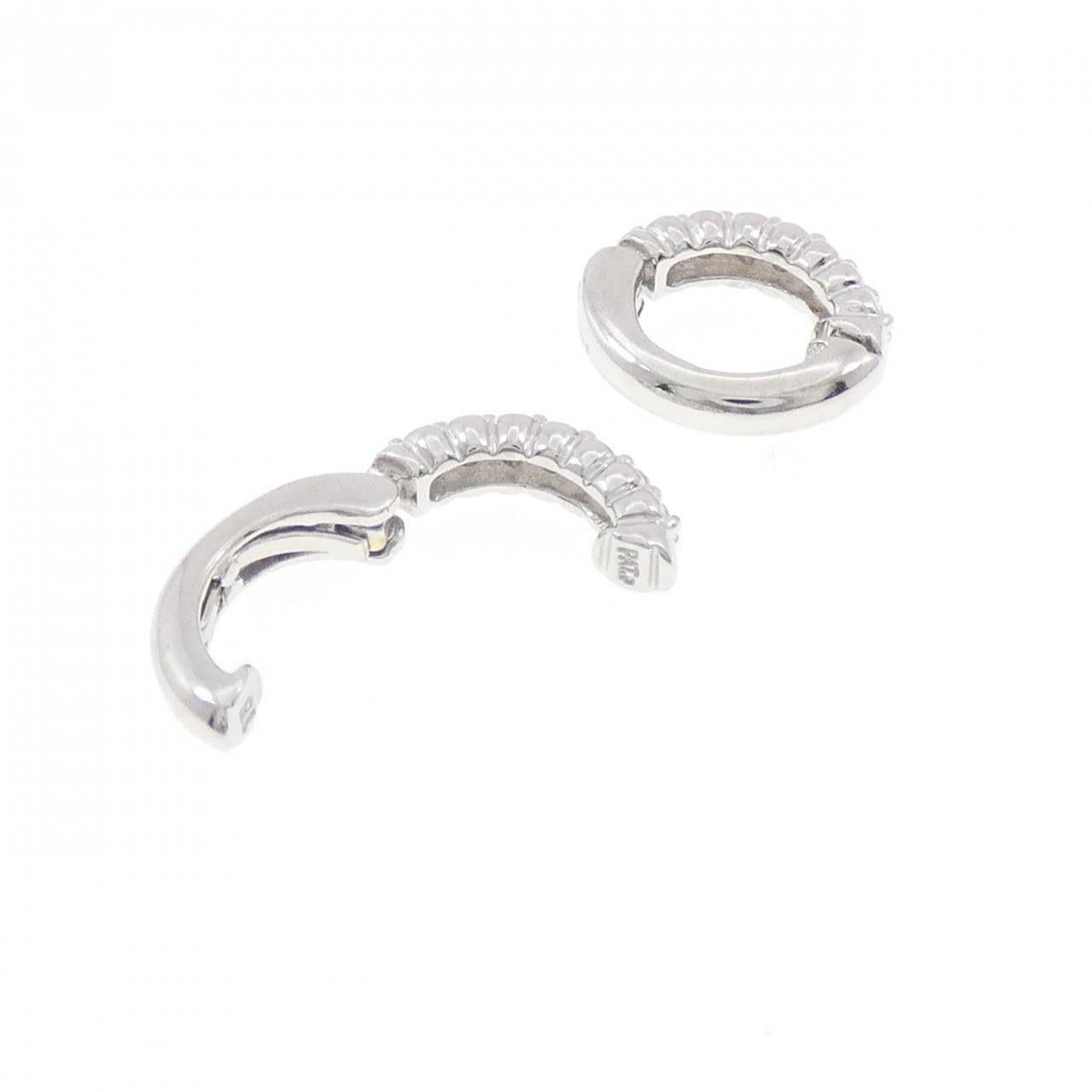K18WG ダイヤモンド イヤリング 0.30CT