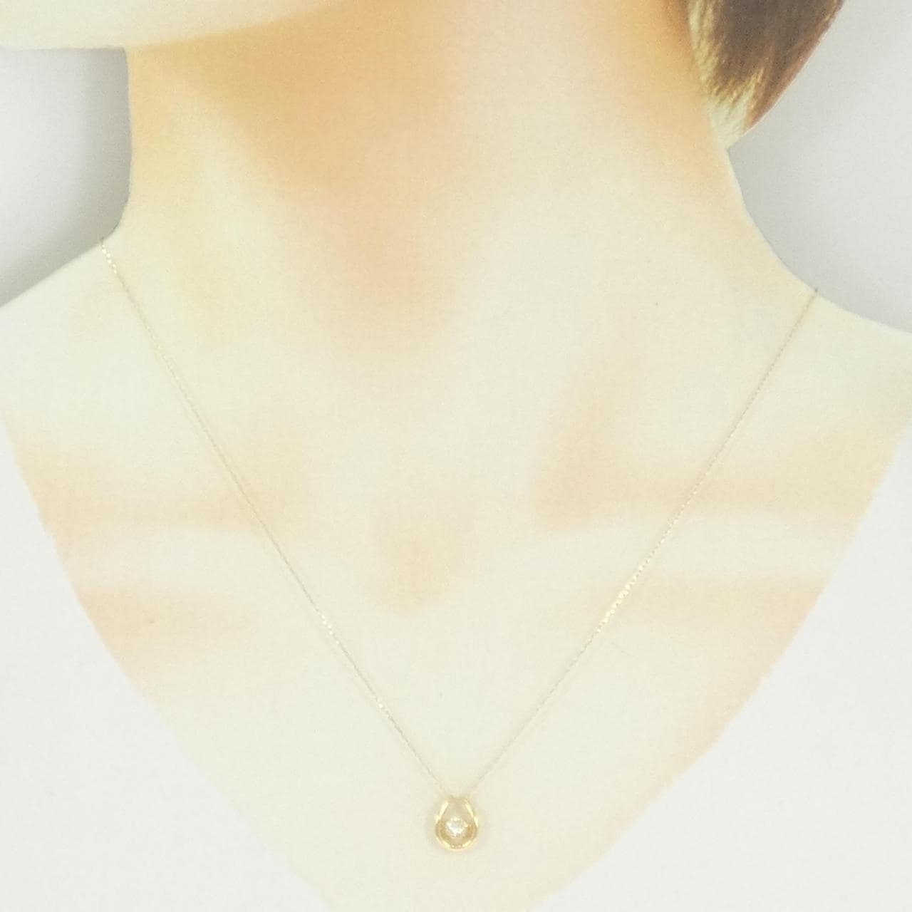 K18YG ダイヤモンド ネックレス 0.20CT