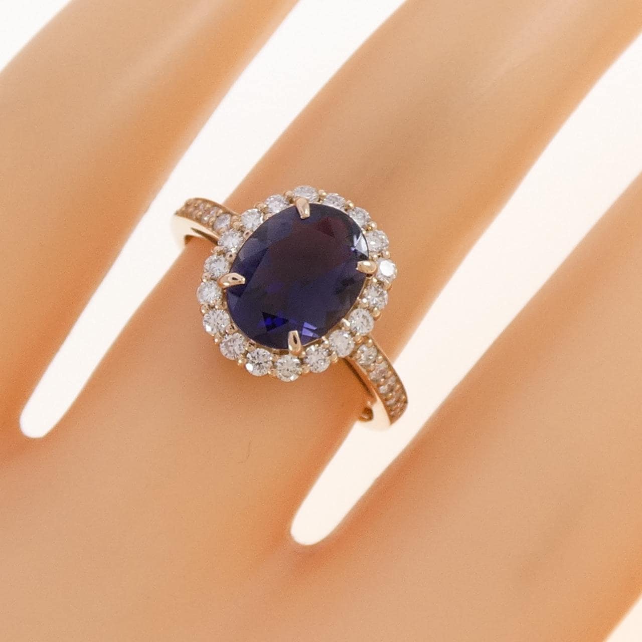 K18PG アイオライト リング 1.15CT