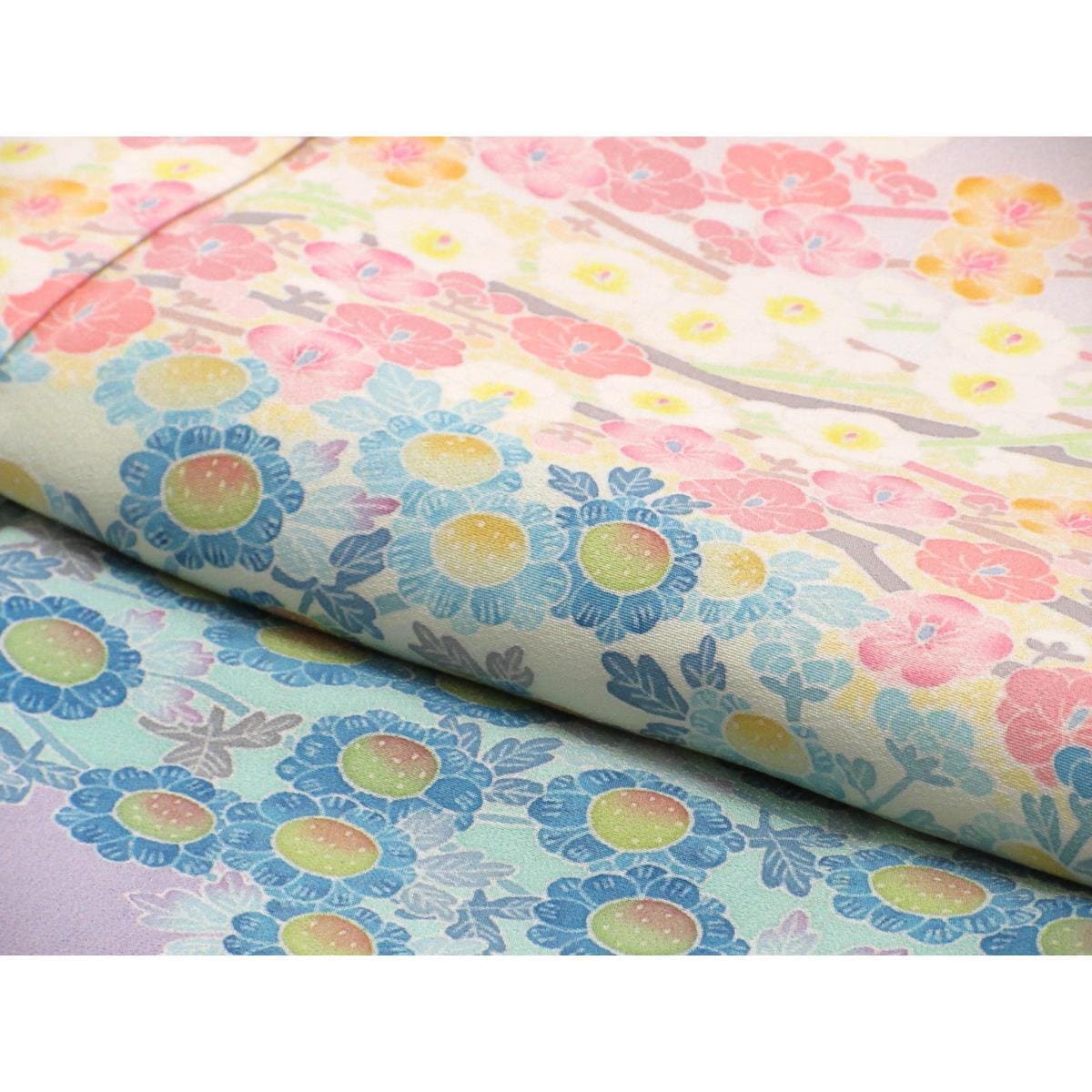 色留袖　訪問着兼用　百貫華峰　丸に梅鉢【本加賀友禅】