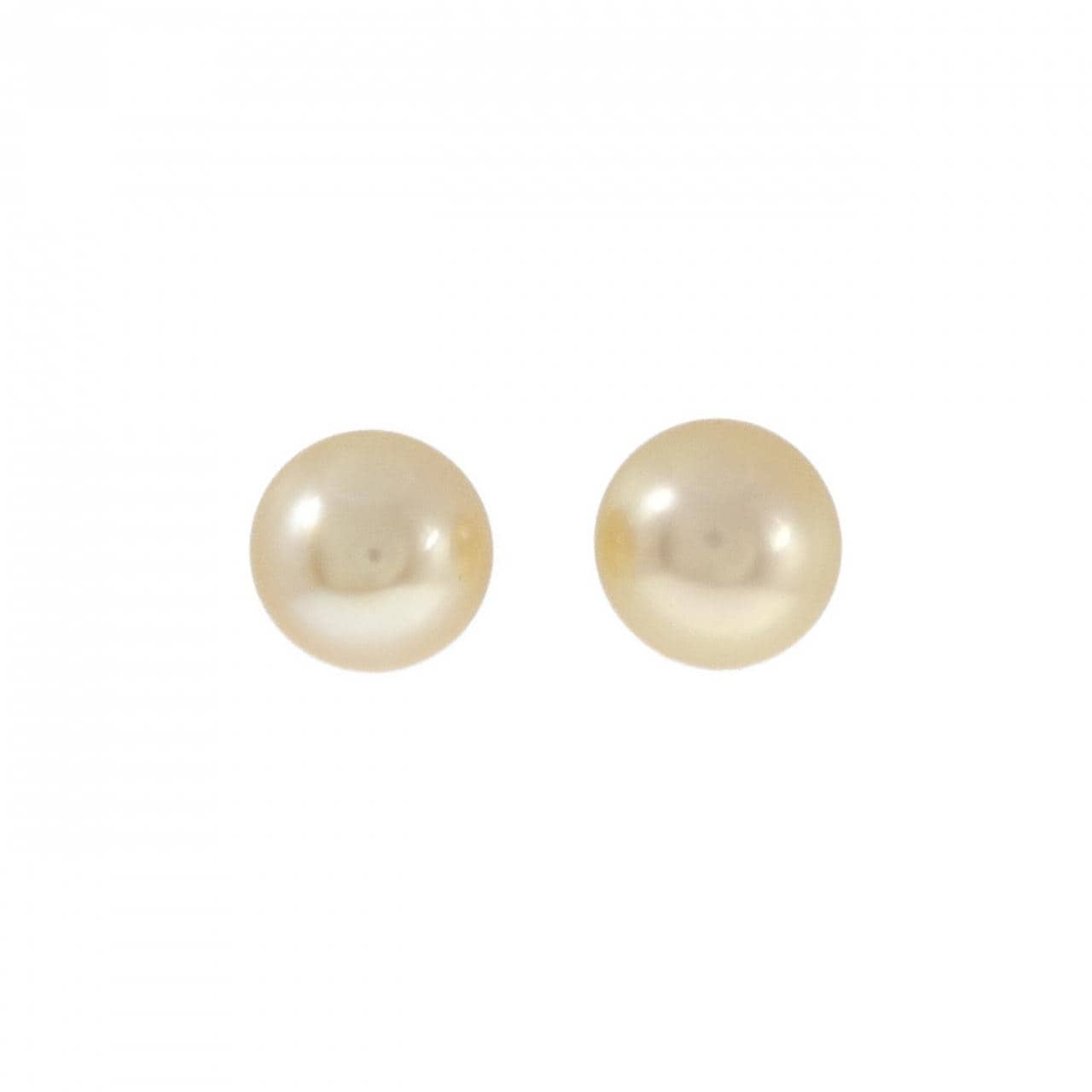 K18YG 白蝶パール ピアス 14.2mm