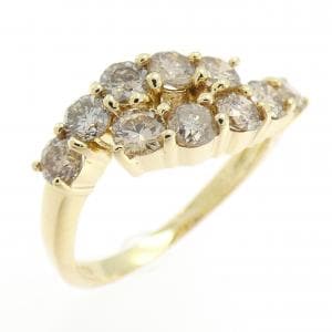 K18YG ダイヤモンド リング 1.00CT