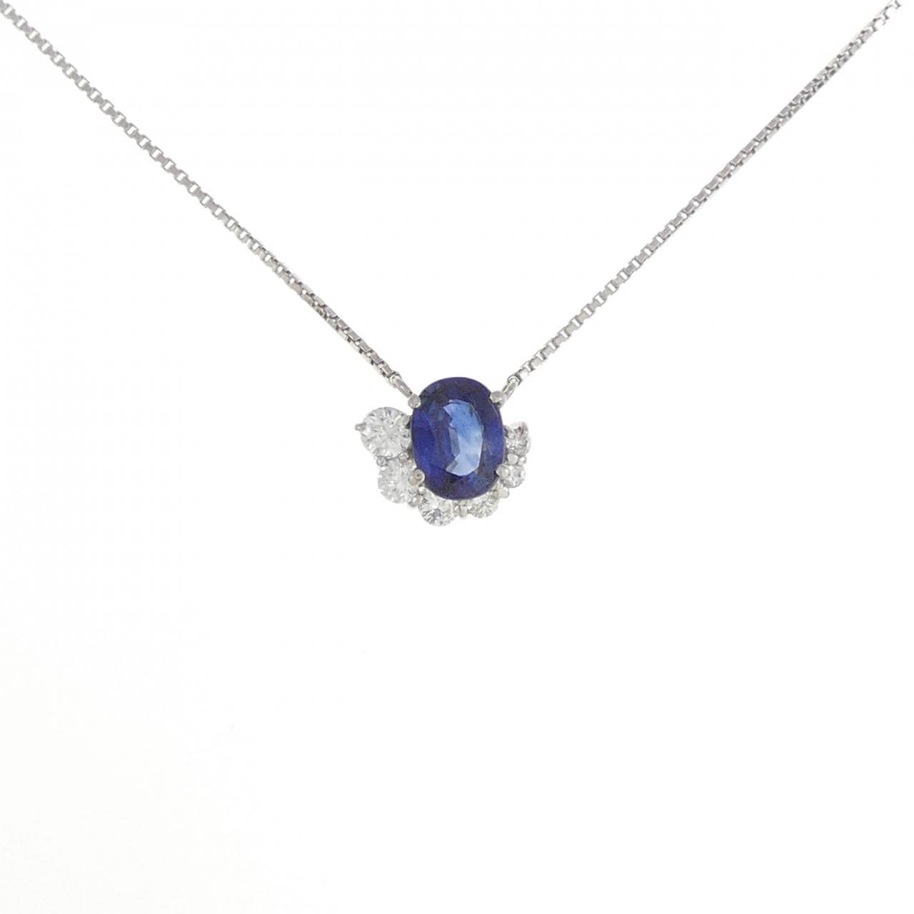 PT Sapphire Necklace 1.126CT