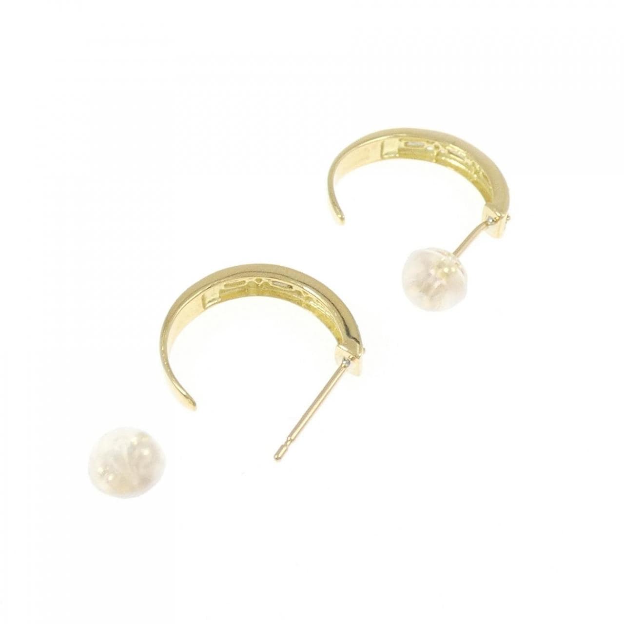 【新品】K18YG ダイヤモンド ピアス 0.16CT
