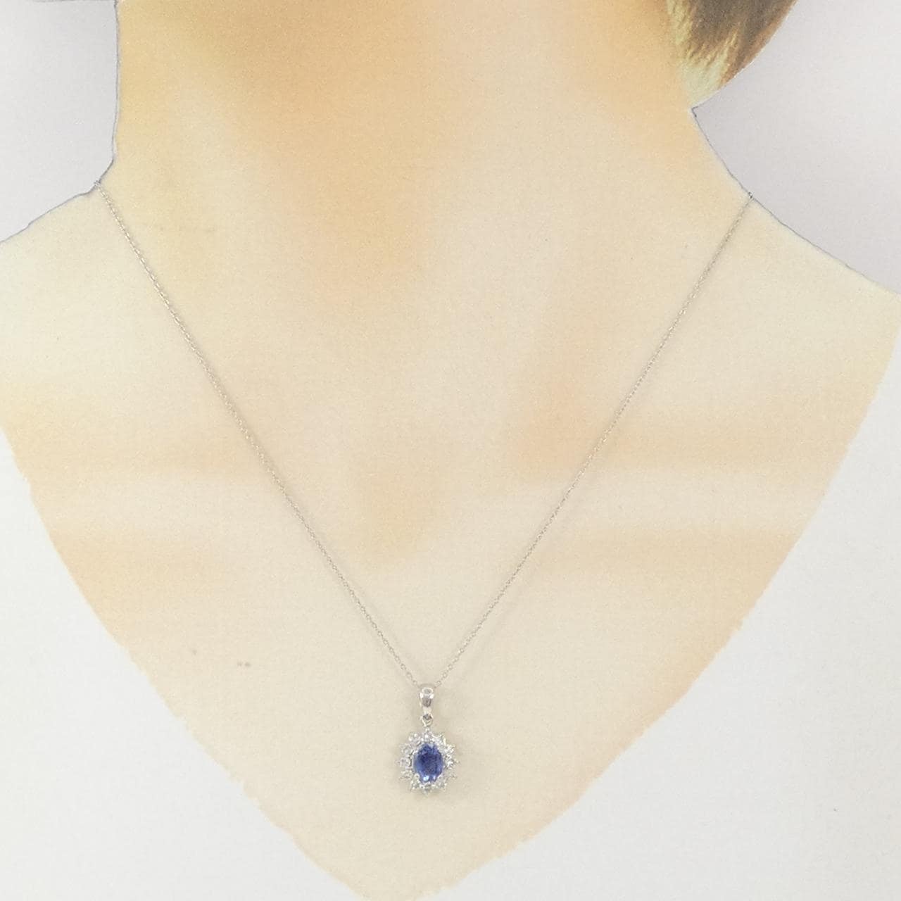PT900/PT850 サファイヤ ネックレス 1.08CT