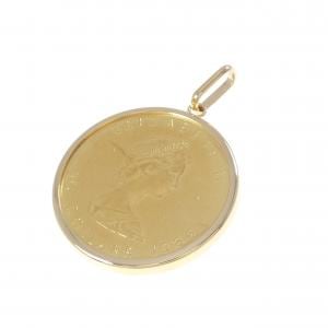 K18YG(枠) コイン ペンダント