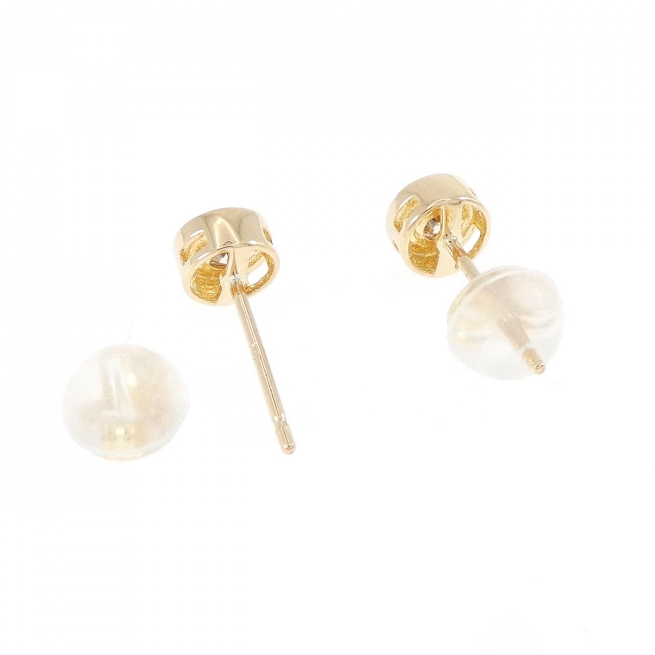 K18YG ダイヤモンド ピアス 0.10CT