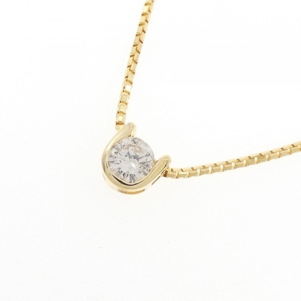 K18YG ダイヤモンド ネックレス 0.27CT