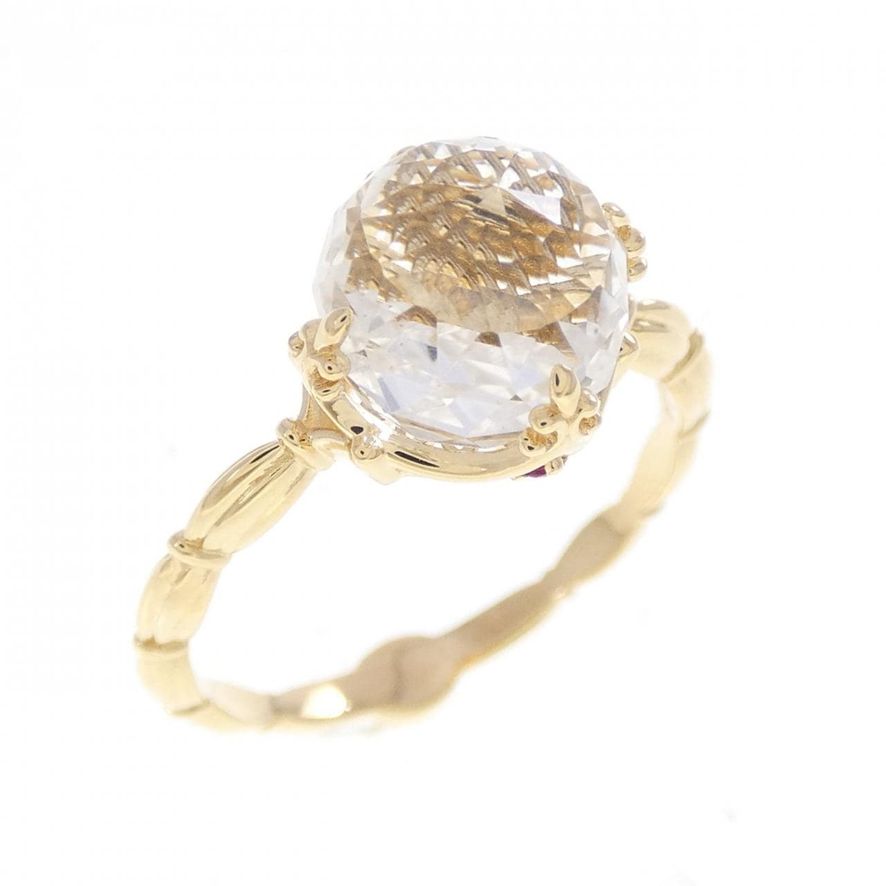 K18YG クオーツ リング