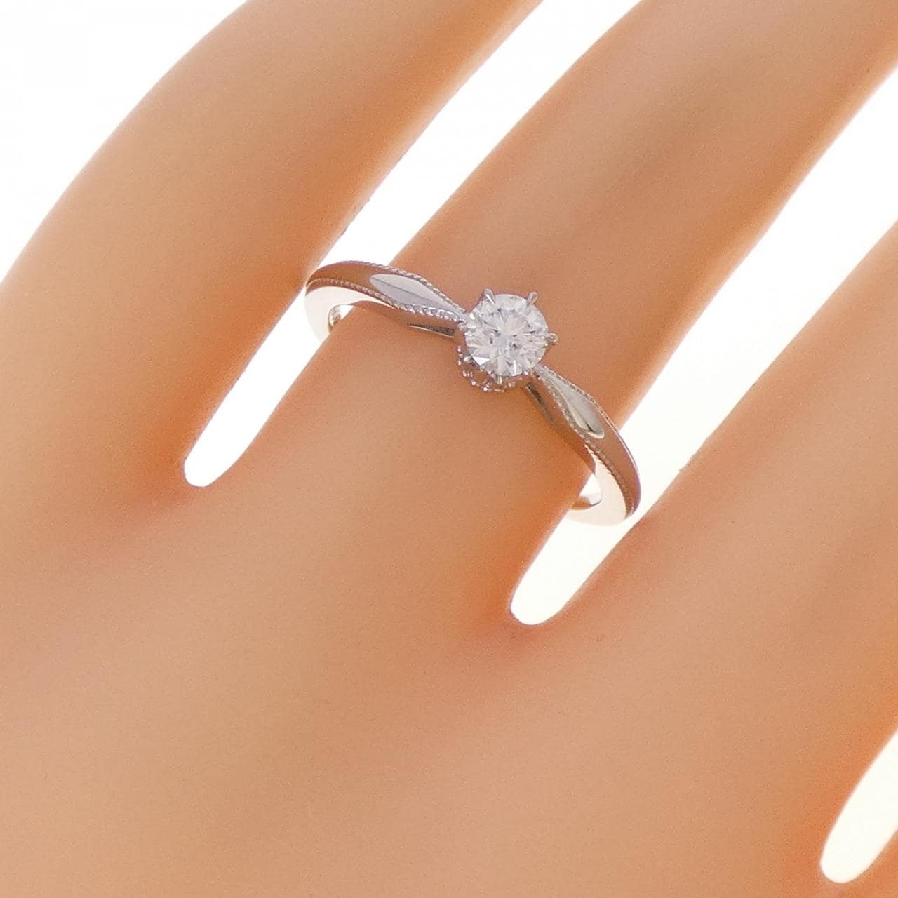 アガット ダイヤモンド リング 0.219CT