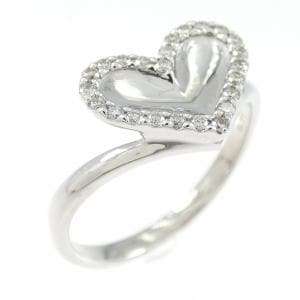 PT900 ハート ダイヤモンド リング 0.15CT