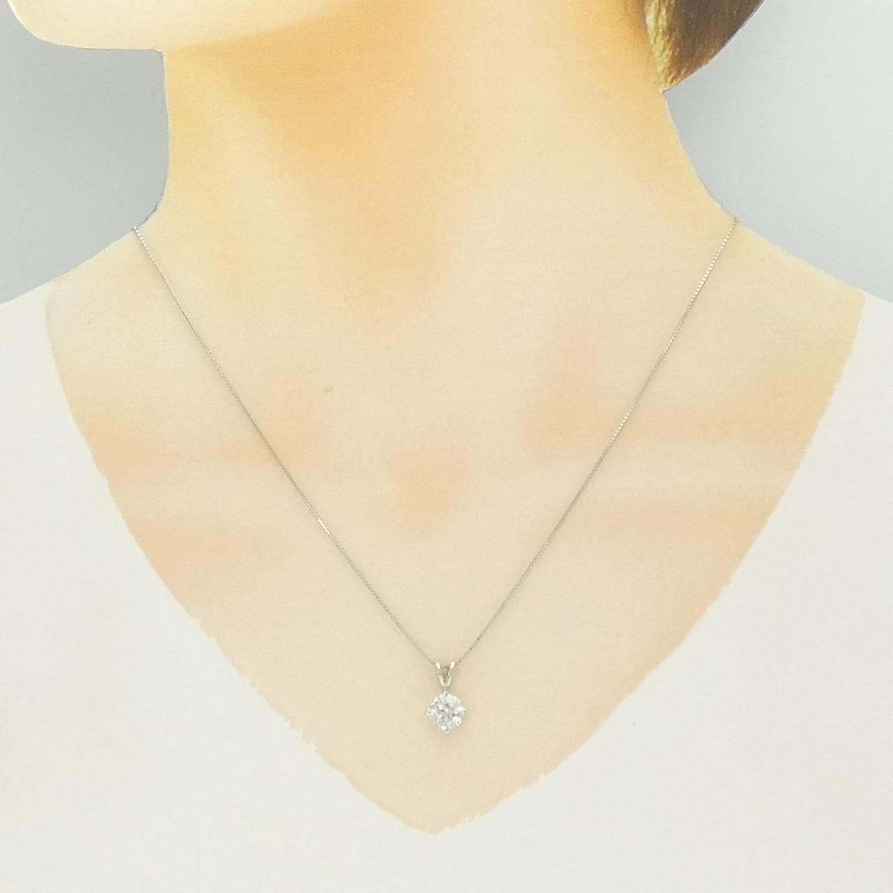 PT900/PT850 ダイヤモンド ネックレス 1.30CT
