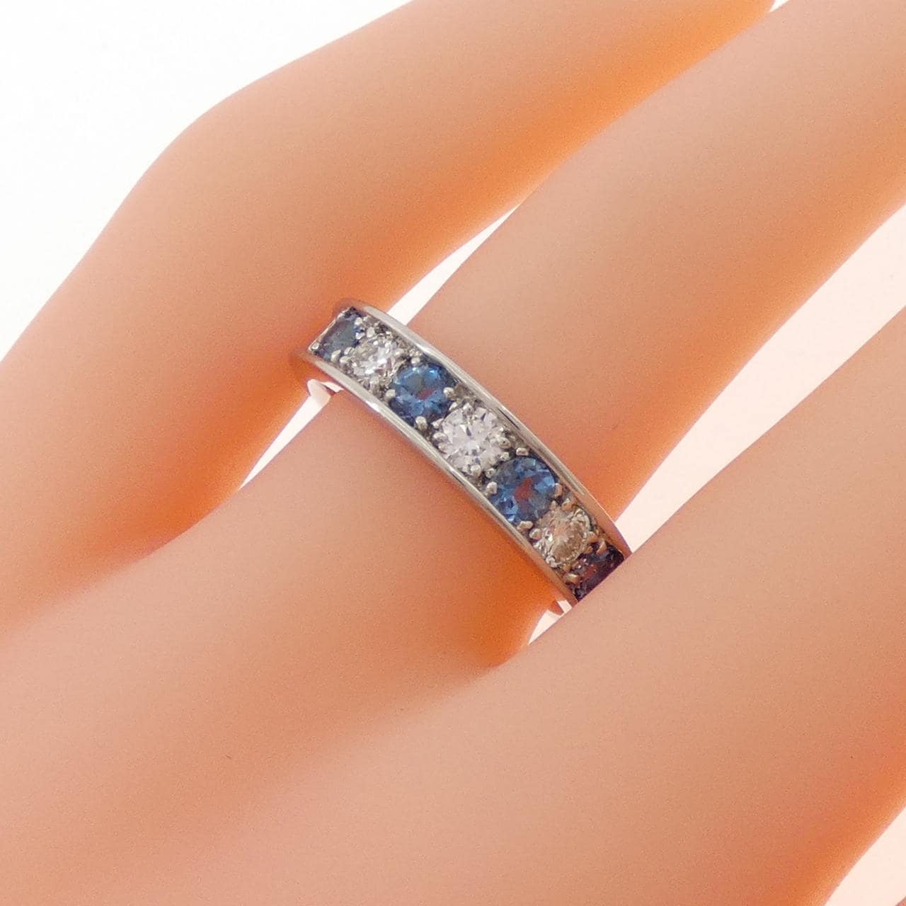 PT950 アクアマリン リング 0.37CT