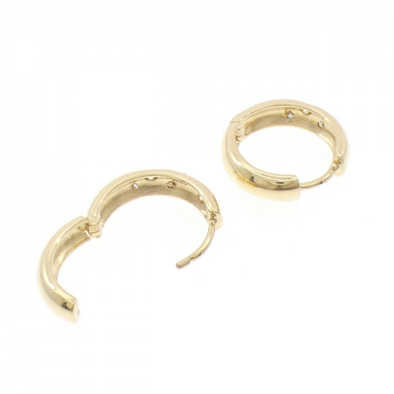 K18YG ダイヤモンド ピアス 0.2CT