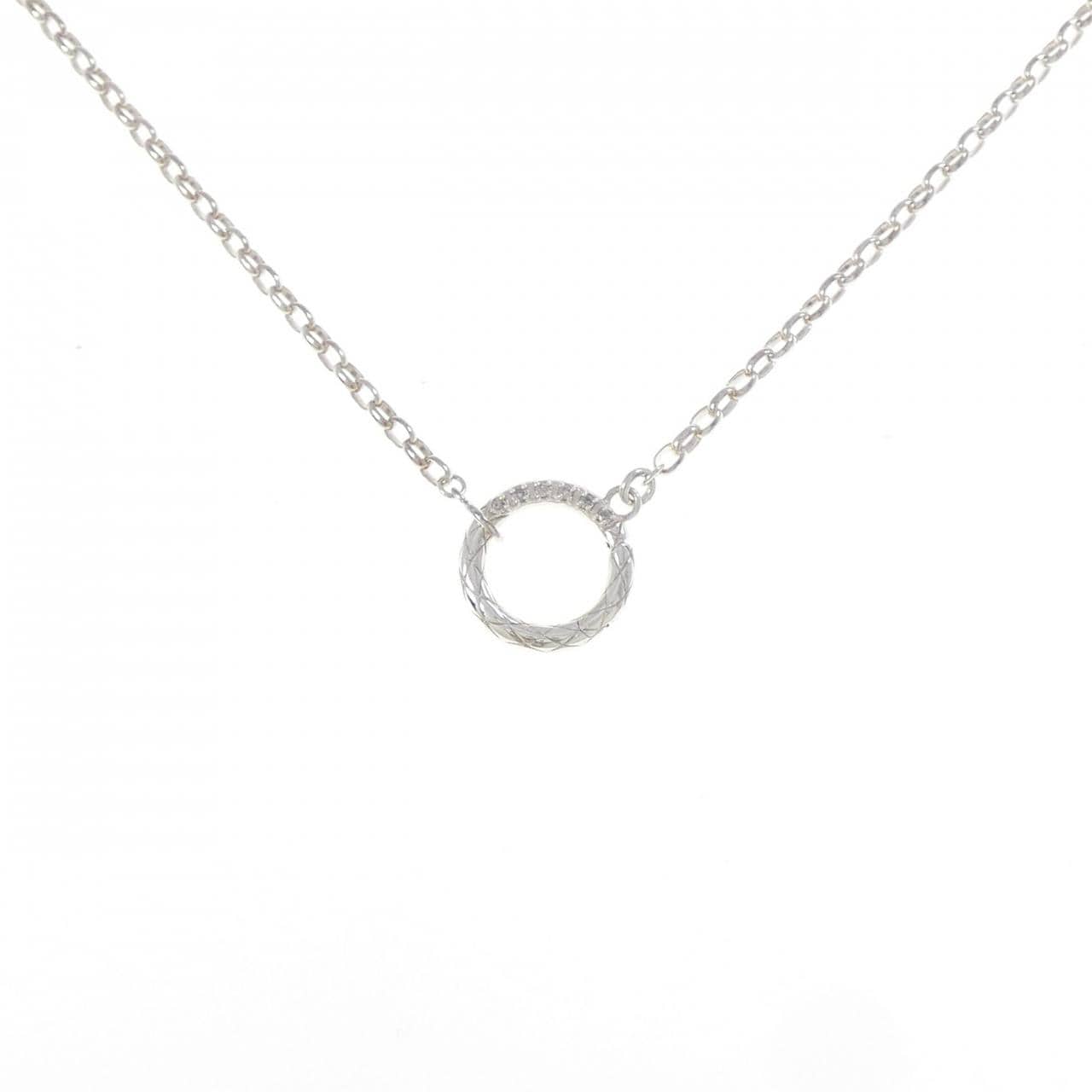 Agete Diamond Necklace 0.02CT