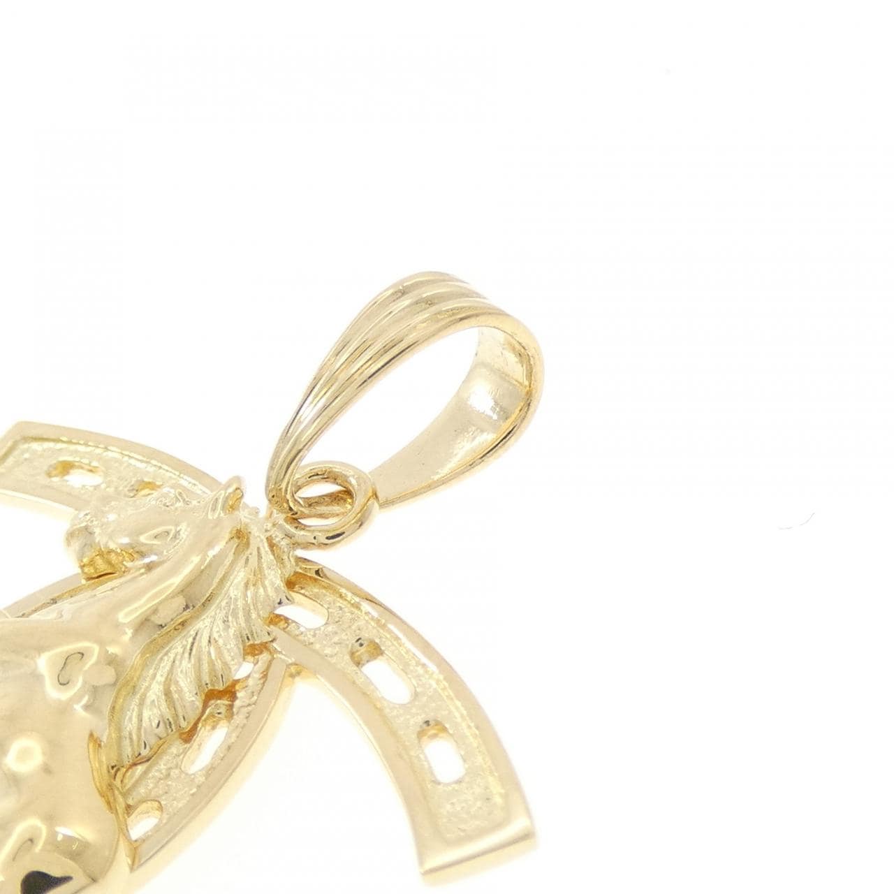 K18YG ホース ペンダント