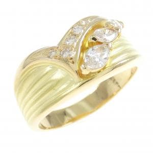 K18YG ダイヤモンド リング 0.26CT