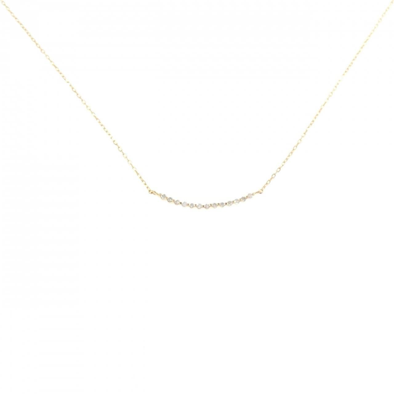 K18YG ダイヤモンド ネックレス 0.04CT