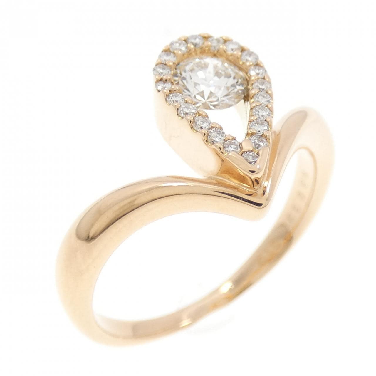 K18PG ダイヤモンド リング 0.308CT