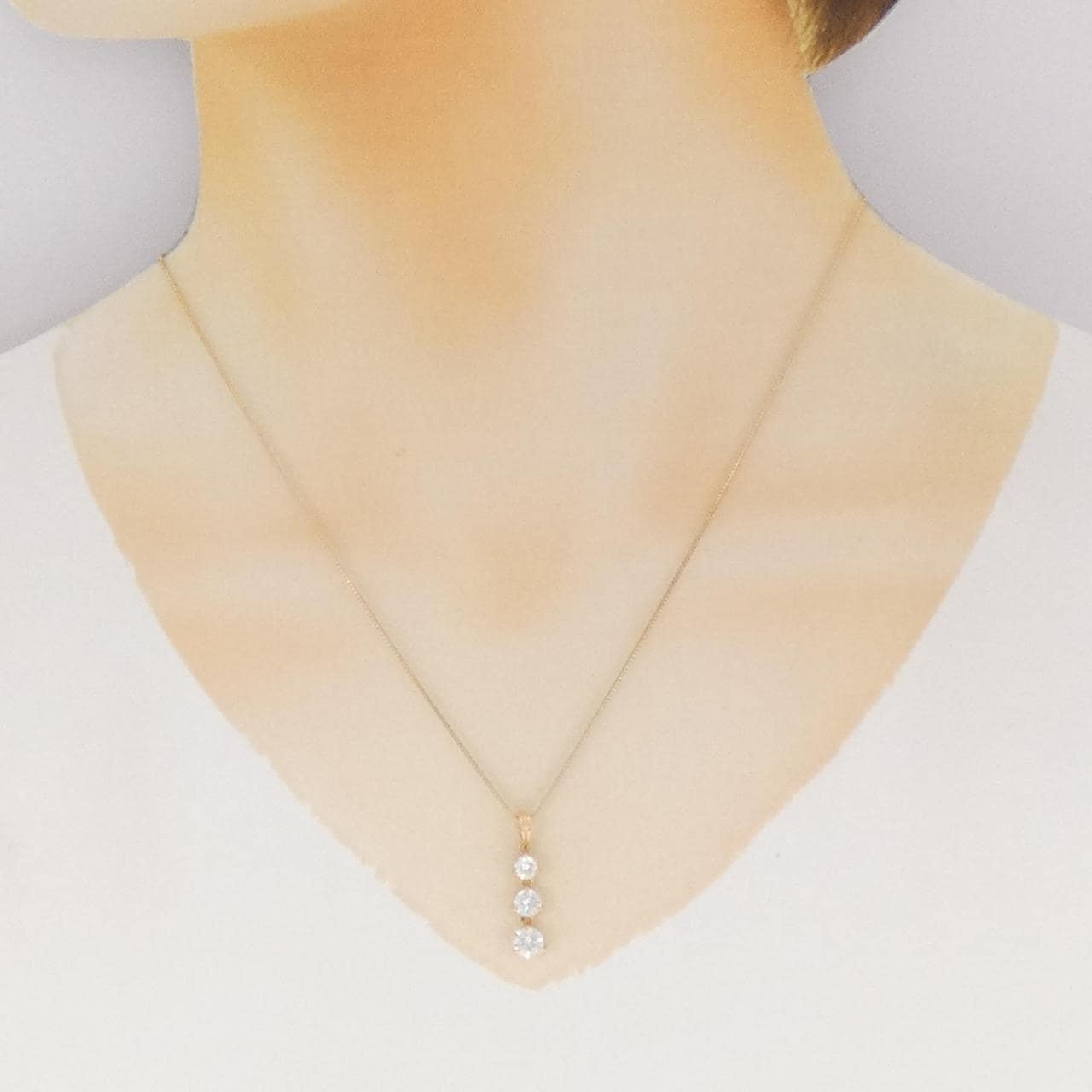 K18YG ダイヤモンド ネックレス 1.00CT