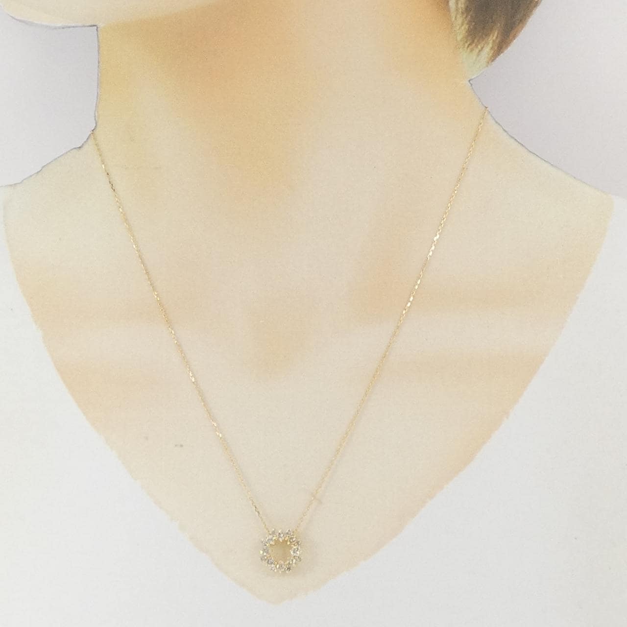 K18YG ダイヤモンド ネックレス 0.60CT